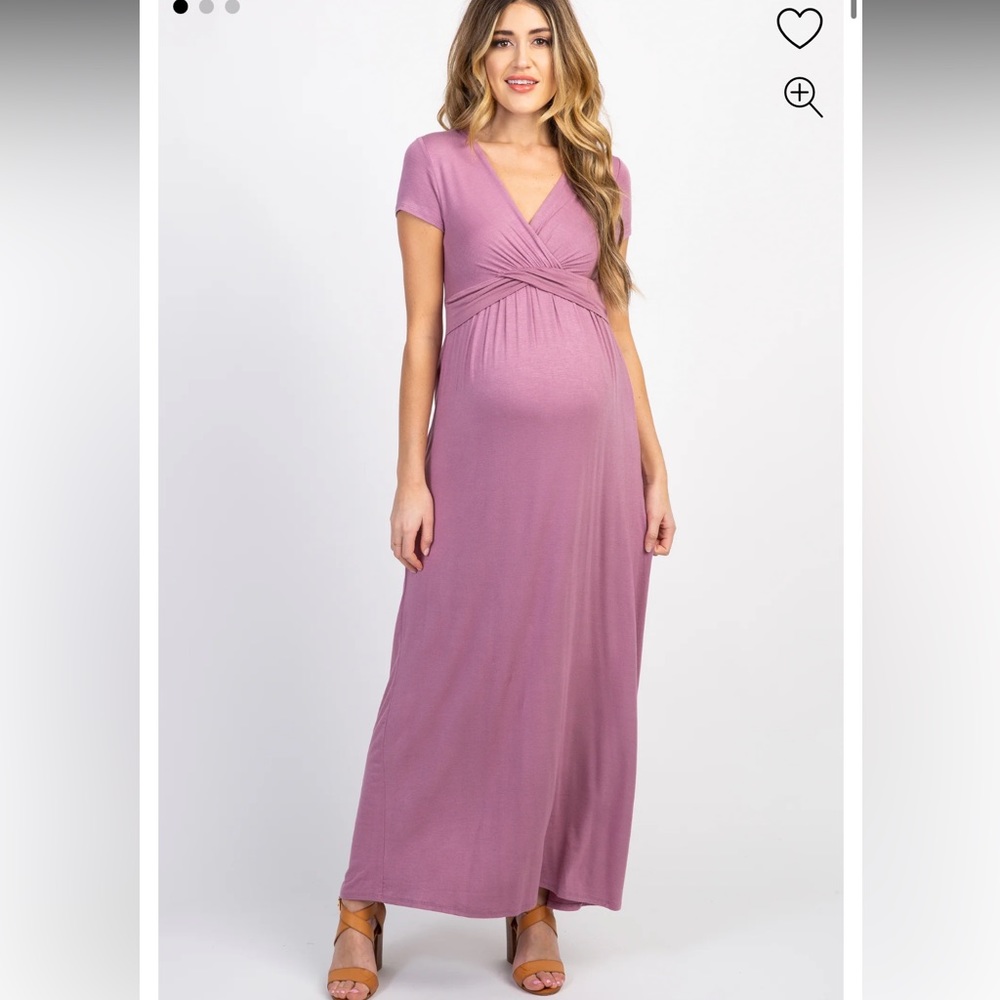 Pink Blush Maternity Dress